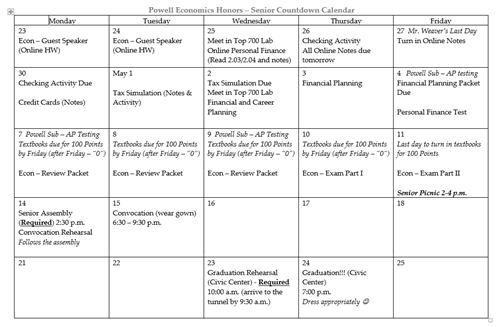 Calendar 18 